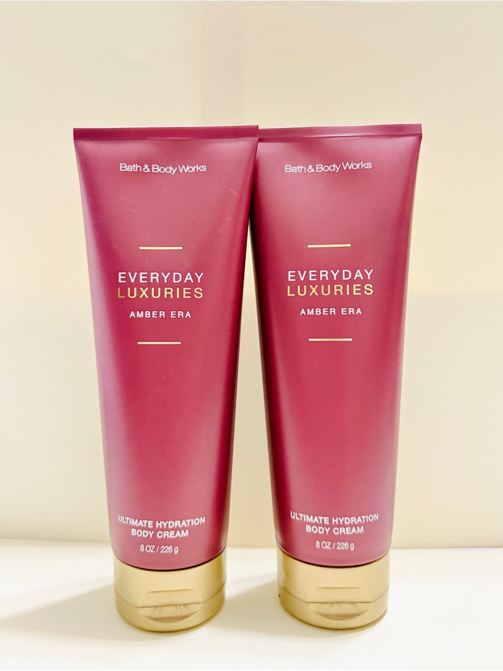Bath & Body Work Everyday Luxuries Amber Era Hyration Cream pack of 2 new